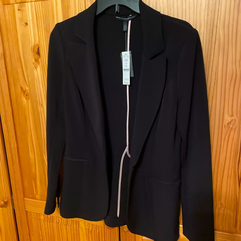 Designer White House Black Market women black jacket - new. Fits sizes 4-6